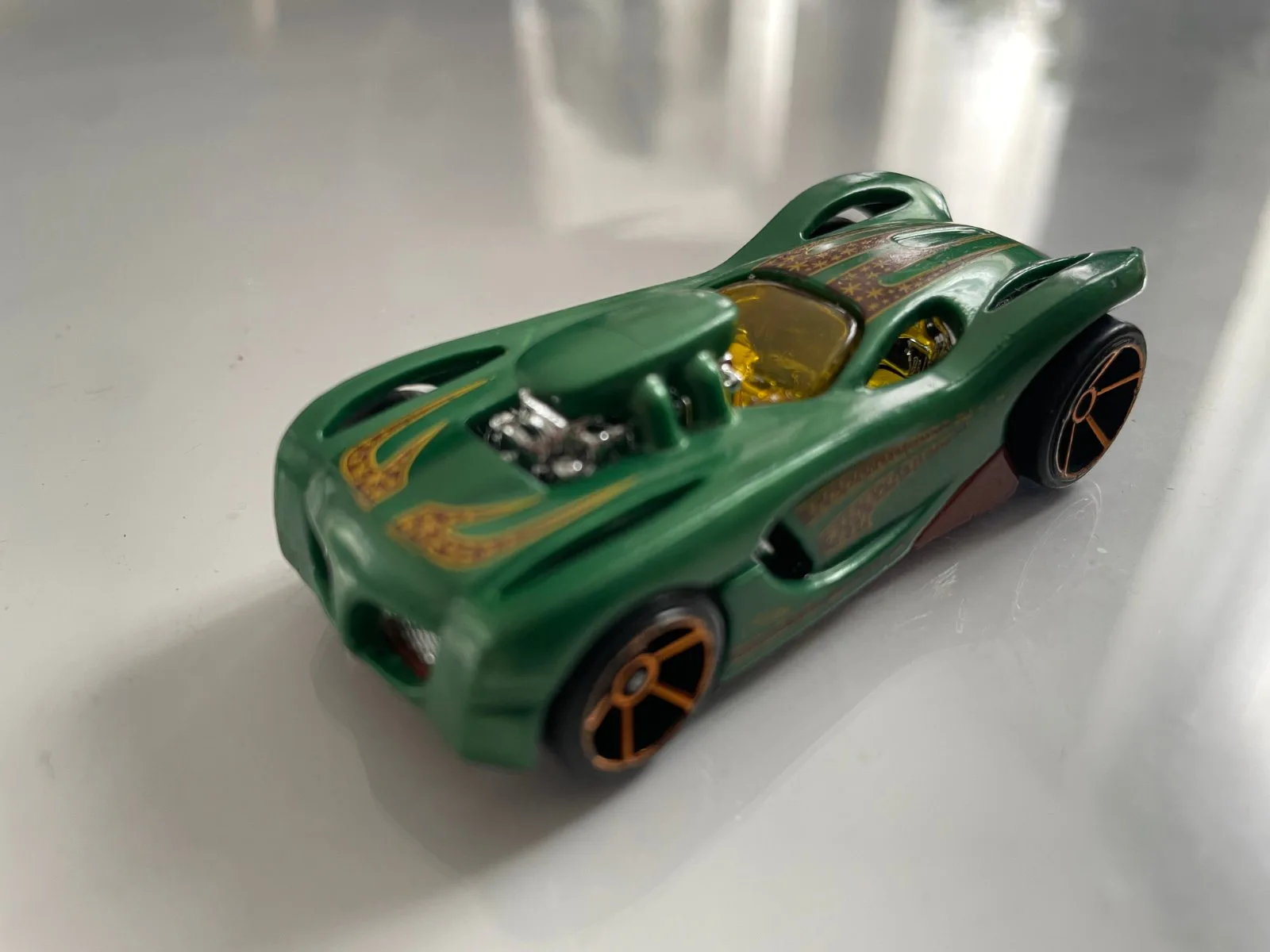 Véhicules miniatures Hot Wheels BDY13 Green/Gold Diecast 1:64 Scale Malaysia 2003-13 GUC — My KoleK
